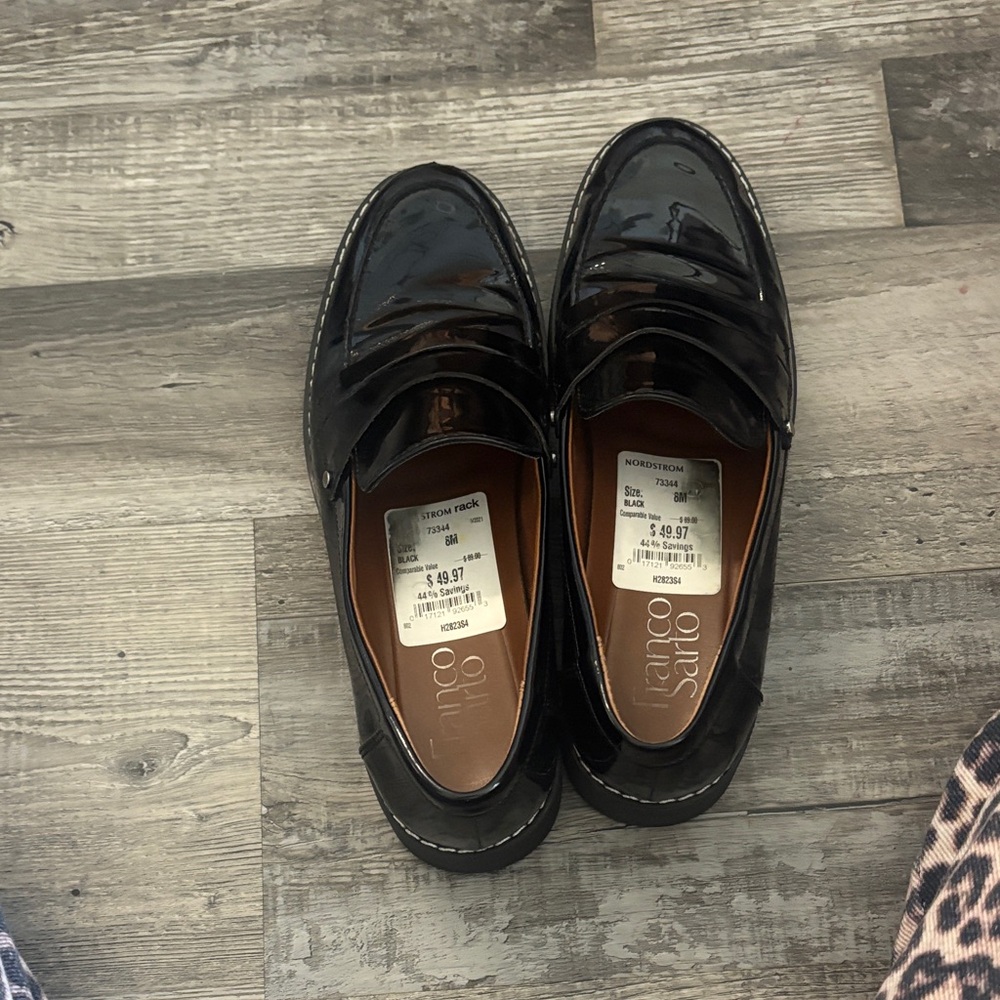 Nordstrom Glossy Black Kids Dress Shoes